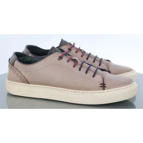 Ted Baker Men's Sneakers Shoes Size US 10 EU 9 Leather Beige